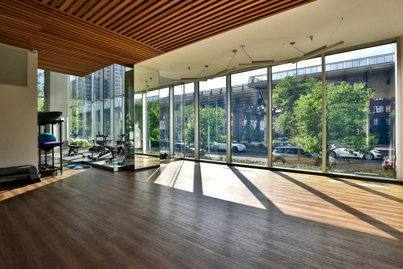 Exercise room - 914-901 Rue De La Commune E., Montréal (Ville-Marie), QC - Indoor Photo Showing Gym Room