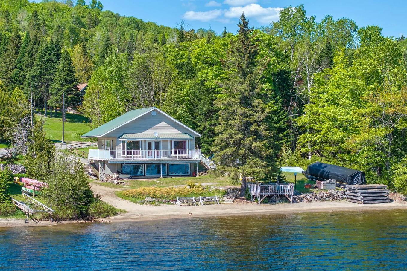 Back facade - 4925 Ch. De La Minerve, Labelle, QC - Outdoor With Body Of Water With View
