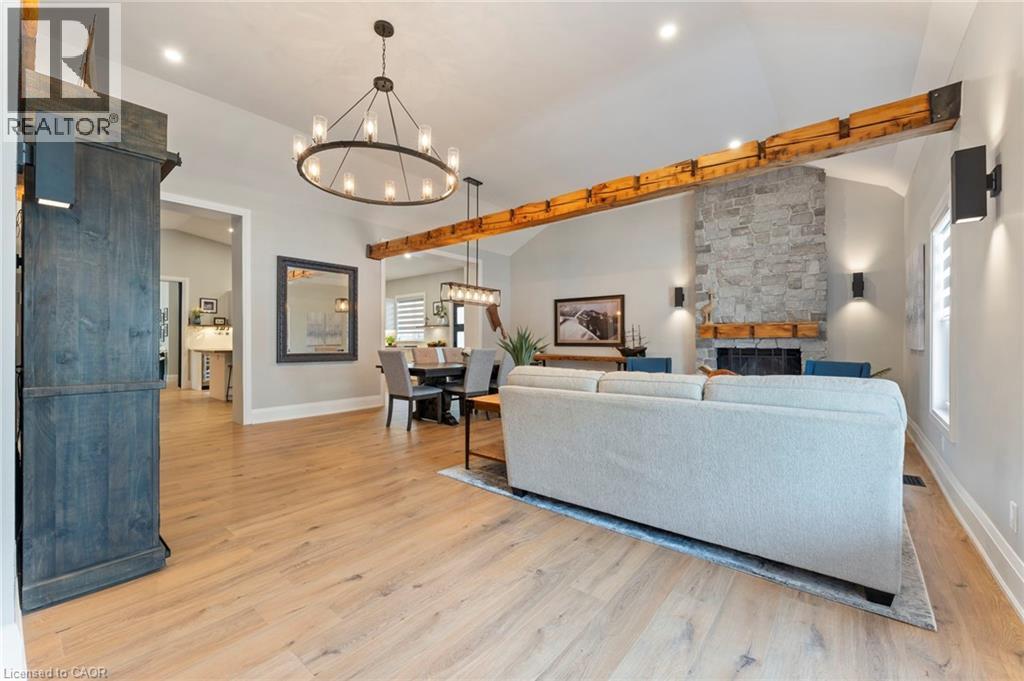 1283 Swan Street, Ayr, ON - Indoor With Fireplace