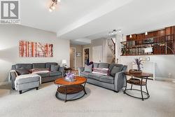 Lower level family room with walk-out -