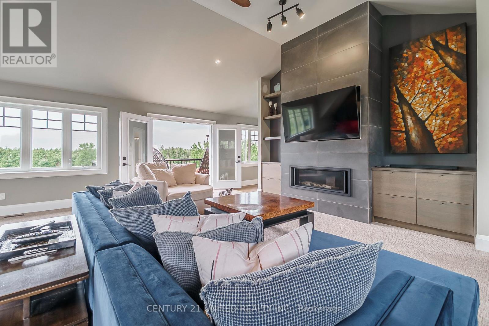 1662 11Th Line, Selwyn, ON - Indoor Photo Showing Living Room With Fireplace