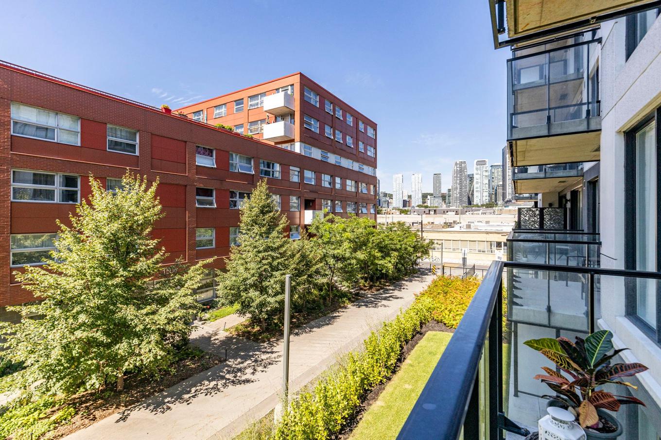 View - 208A-1400 Rue Ottawa, Montréal (Le Sud-Ouest), QC - Outdoor With Balcony