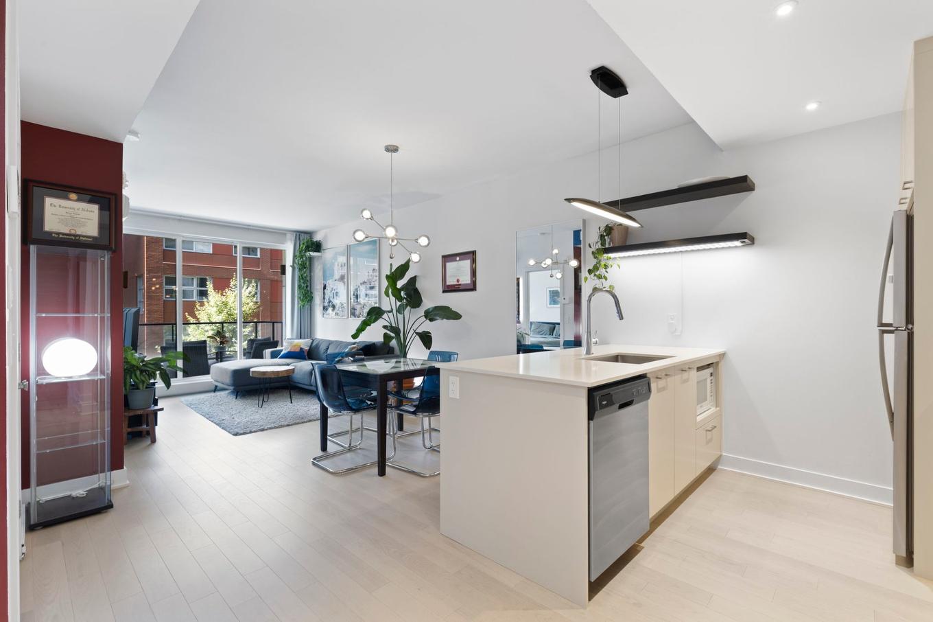 Overall view - 208A-1400 Rue Ottawa, Montréal (Le Sud-Ouest), QC - Indoor Photo Showing Kitchen