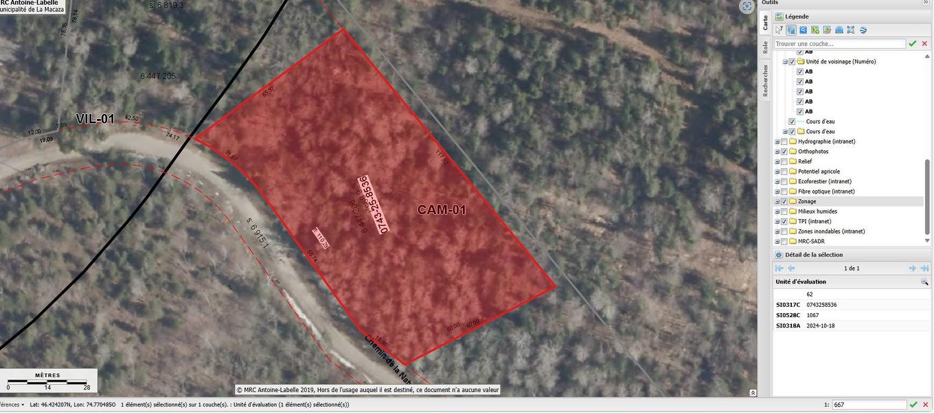 Aerial photo - Ch. De La Nature, La Macaza, QC