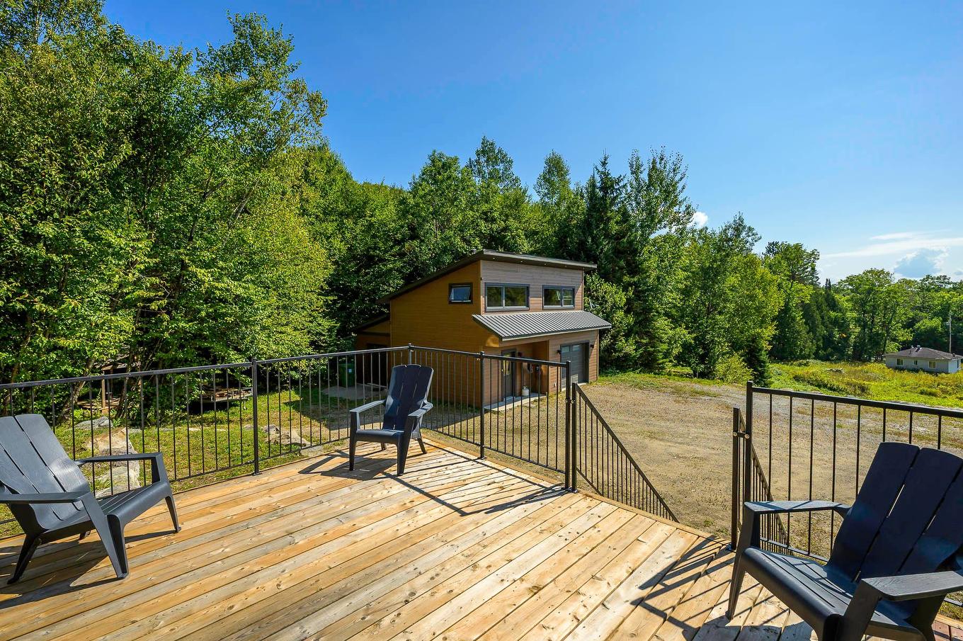 Overall view - 1696 Ch. Chapleau, Nominingue, QC - Outdoor With Deck Patio Veranda With Exterior