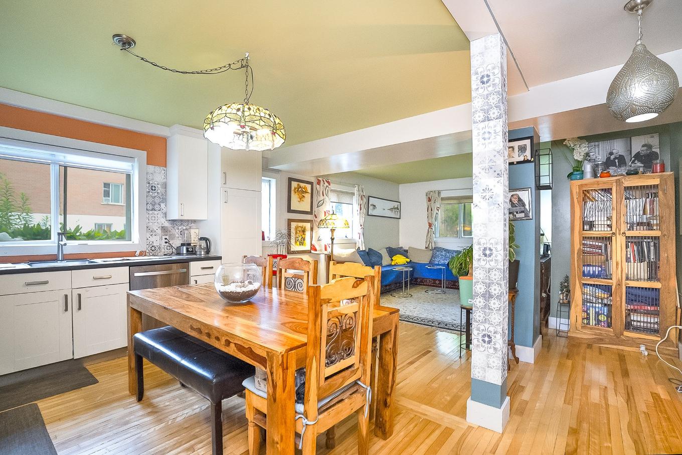 Kitchen - 1-3860 Rue St-Zotique E., Montréal (Rosemont/La Petite-Patrie), QC - Indoor Photo Showing Dining Room
