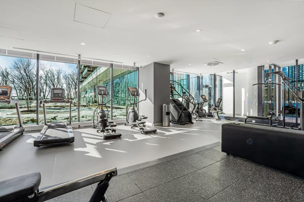 Salle d'exercice - 302-1000 Rue André-Prévost, Montréal (Verdun/Île-Des-Soeurs), QC - Indoor Photo Showing Gym Room