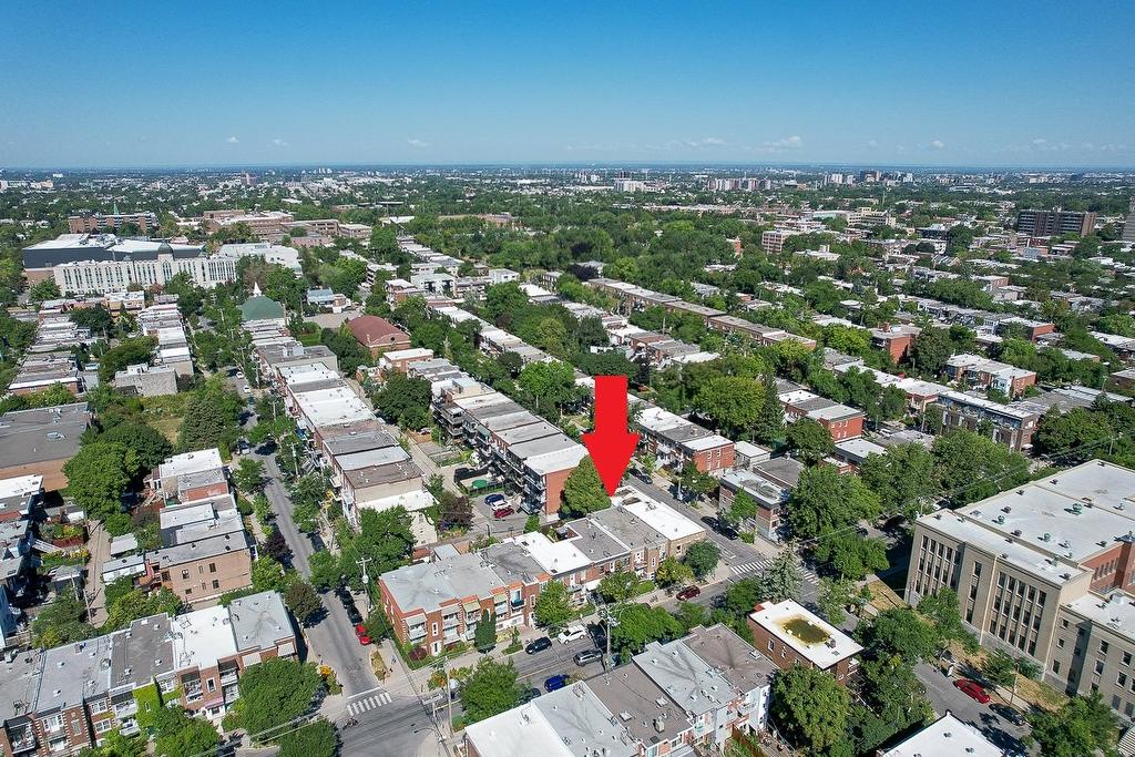 Aerial photo - 3557 - 3561 Rue Dandurand, Montréal (Rosemont/La Petite-Patrie), QC - Outdoor With View