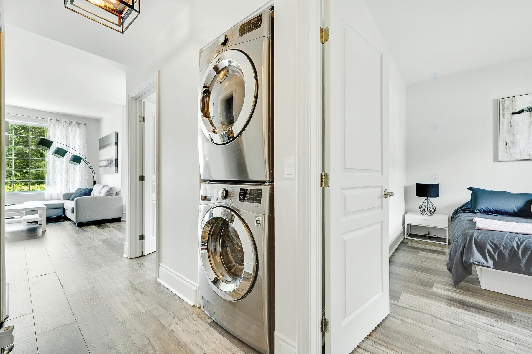 Passageway - 103-35 Mtée Victor-Nymark, Saint-Sauveur, QC - Indoor Photo Showing Laundry Room