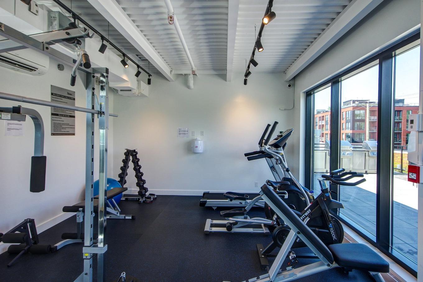 Exercise room - A308-2615 Rue Augustin-Cantin, Montréal (Le Sud-Ouest), QC - Indoor Photo Showing Gym Room