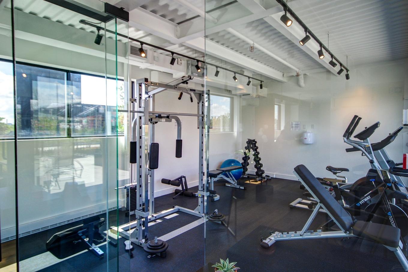 Exercise room - A308-2615 Rue Augustin-Cantin, Montréal (Le Sud-Ouest), QC - Indoor Photo Showing Gym Room