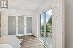 Views of the water from the bed -