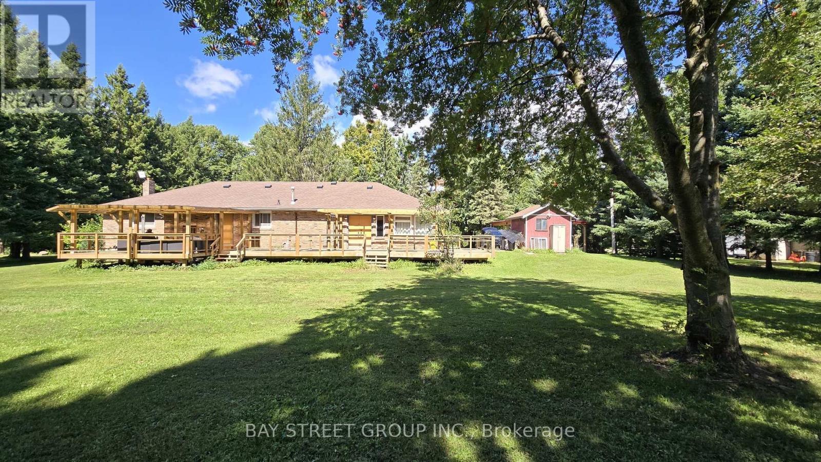 Backyard - 49 Maplewood Drive, Amaranth, ON - Outdoor With Deck Patio Veranda