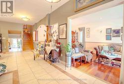 Foyer into sunken living room -