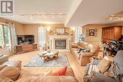 Lower level Rec Room w/ fireplace -