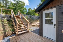 New staircase, extensive stone work. -