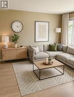 Virtual staging living rm (alternate angle/style) -
