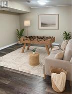 Lower rec room (virtually staged) -