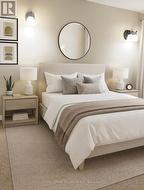 Lower bedroom (virtually staged) -