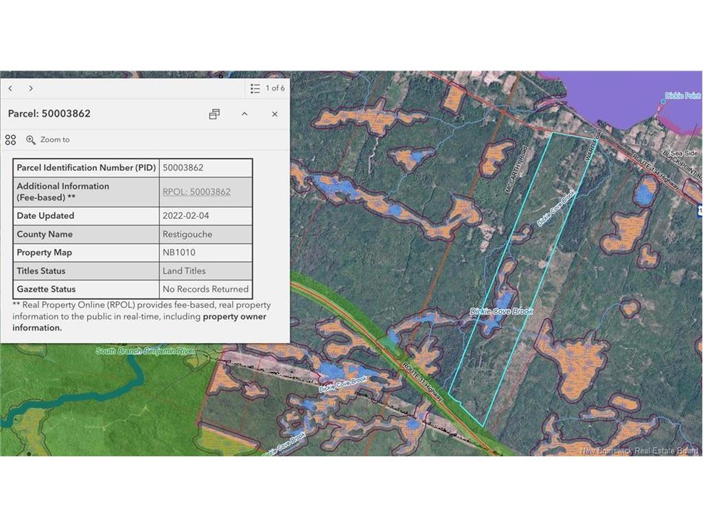 Lot Route 134, Sea Side, NB