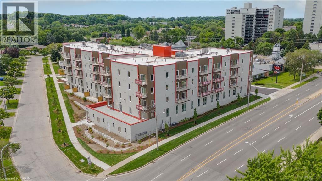 View of apartment building / complex - 301 Westmount Road W Unit# 205, Kitchener, ON - Outdoor With View