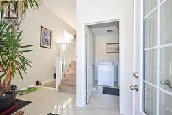 Foyer with main floor laundry -