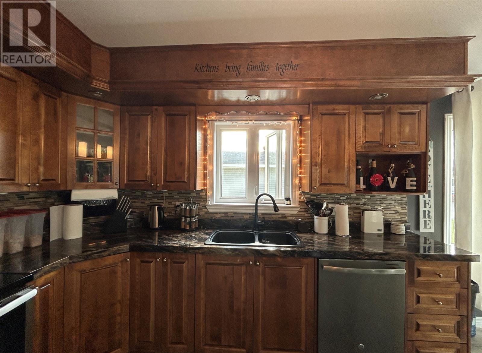 46 B Marshalls Drive, Bishop'S Falls, NL - Indoor Photo Showing Kitchen With Double Sink