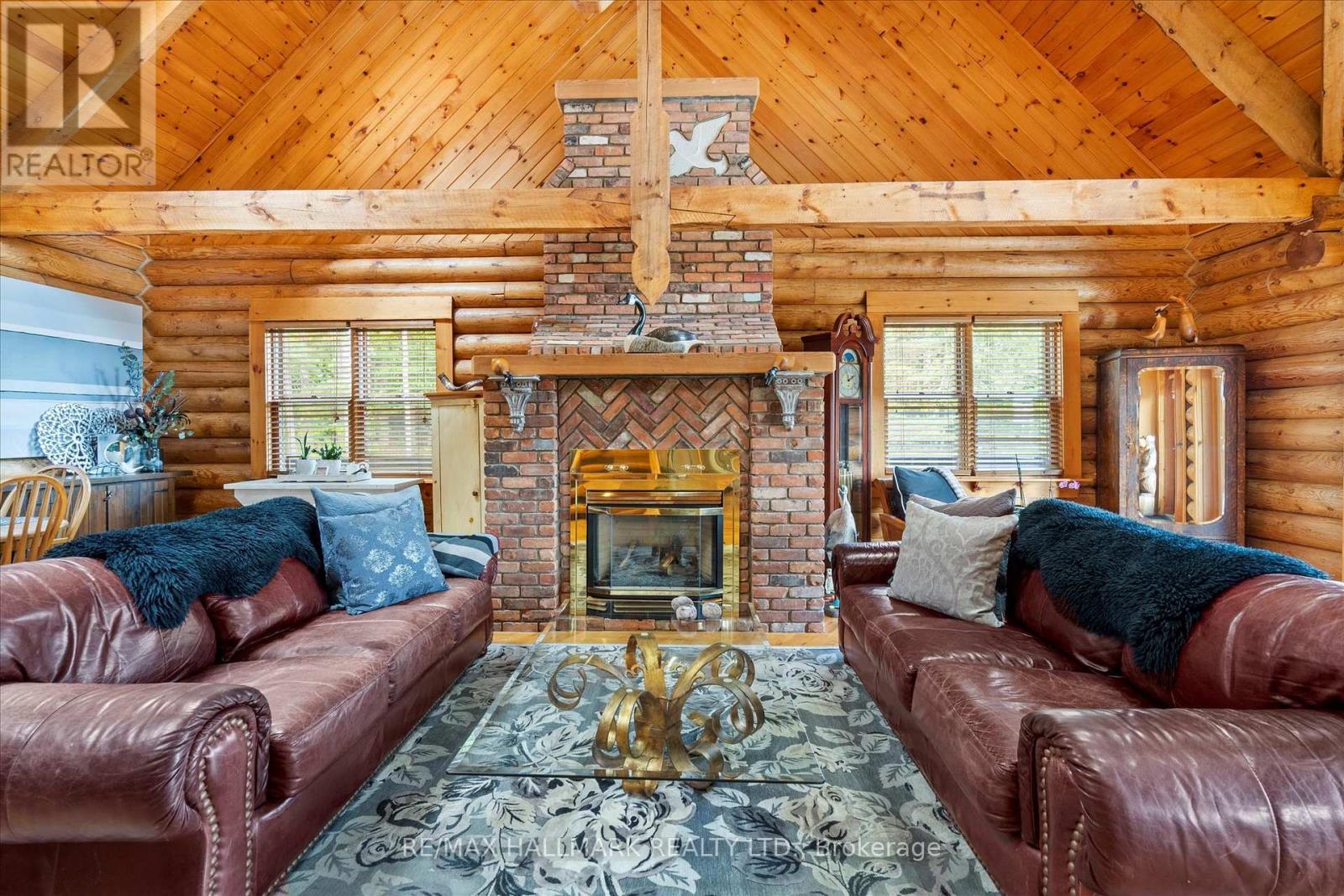 67 Telecom Road, Kawartha Lakes, ON - Indoor Photo Showing Living Room With Fireplace