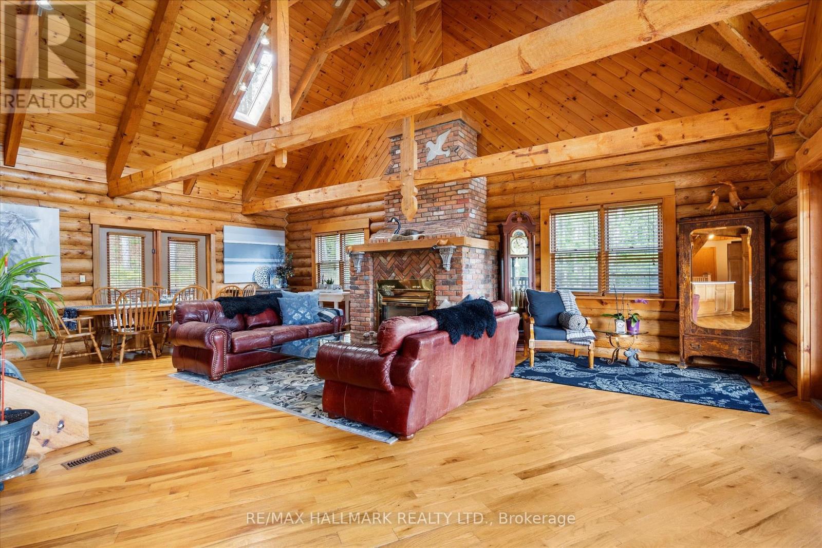 67 Telecom Road, Kawartha Lakes, ON - Indoor Photo Showing Living Room With Fireplace