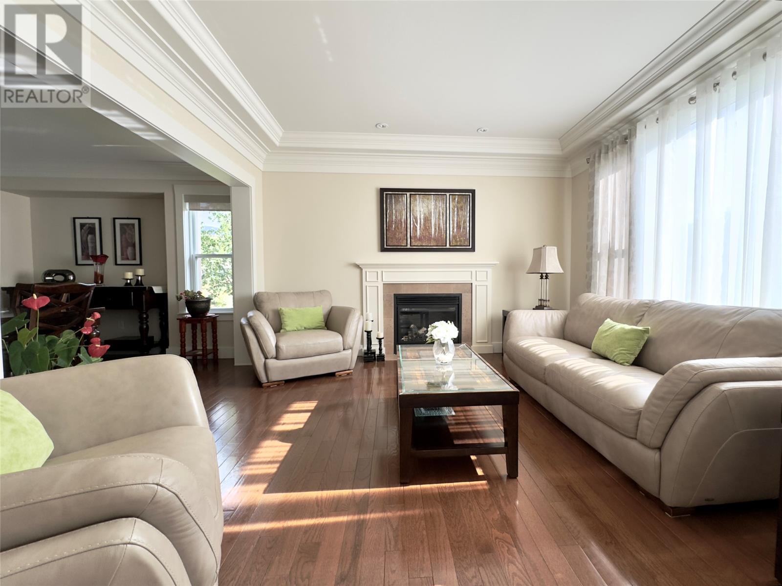 31 Foote Street, Pasadena, NL - Indoor Photo Showing Living Room With Fireplace