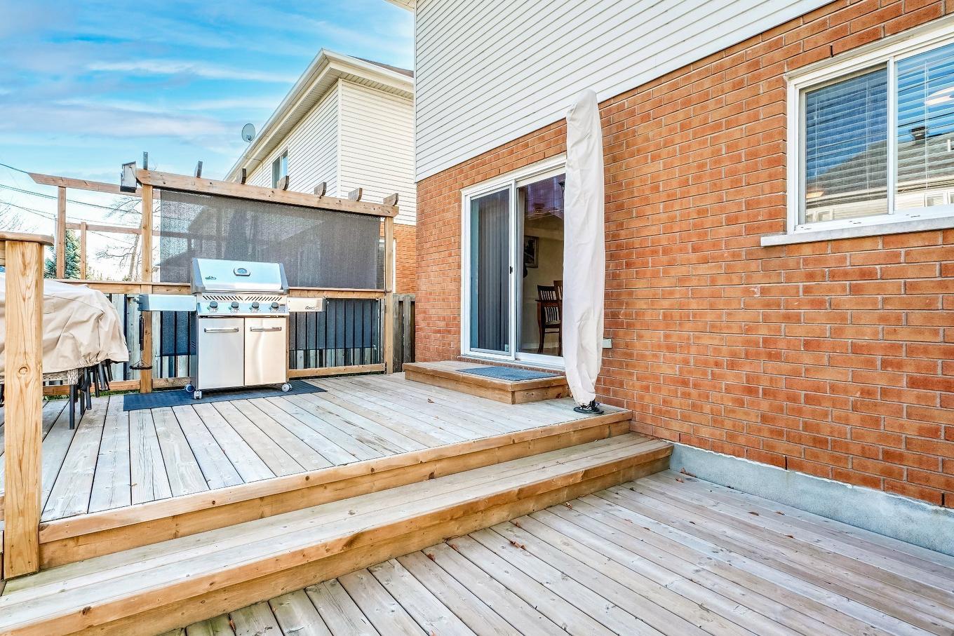 Backyard - 3017 Rue Edmond, Kirkland, QC - Outdoor With Deck Patio Veranda With Exterior