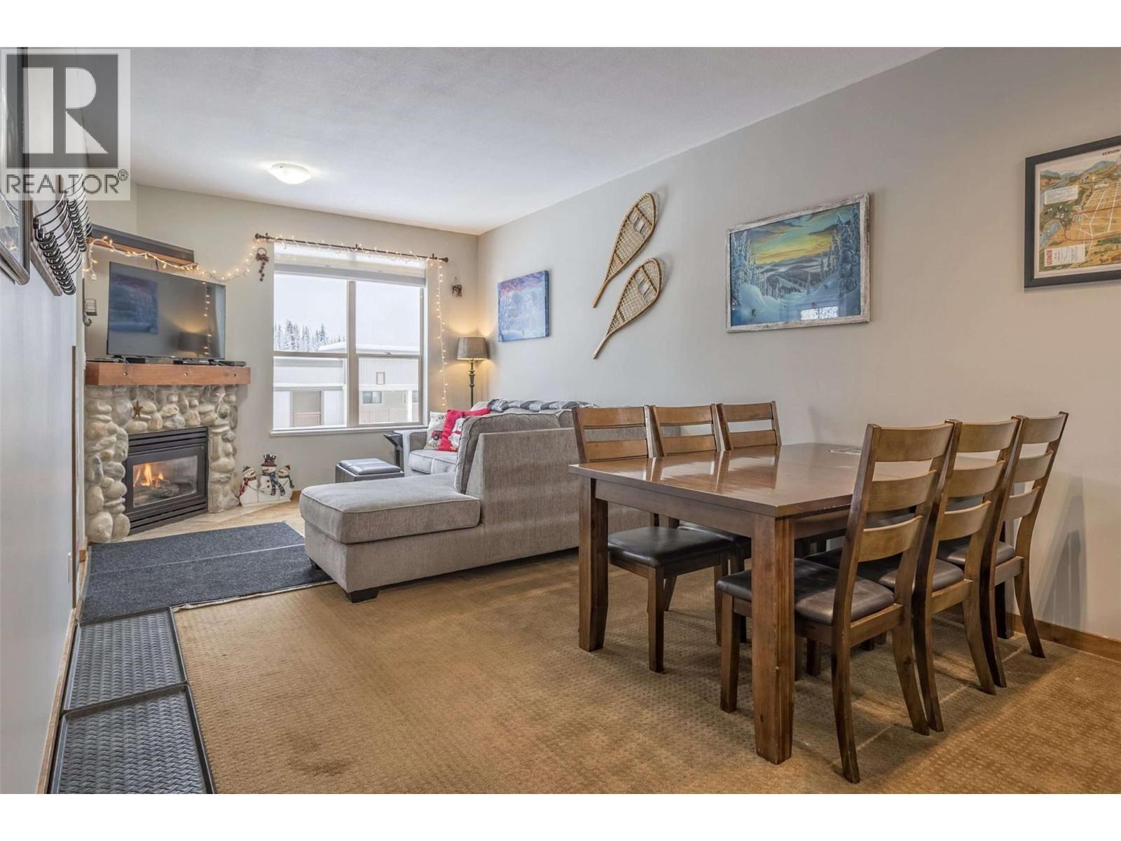 9802 Silver Star Road Unit# 109, Vernon, BC - Indoor With Fireplace