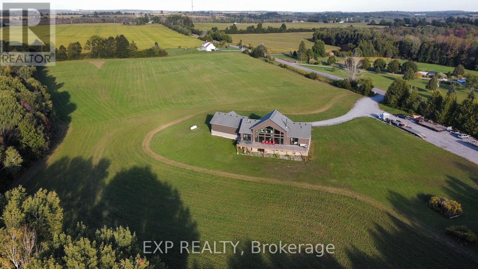 West-Facing Great Room & Deck - 1023 Concession Road 8 Road, Brock, ON - Outdoor With View