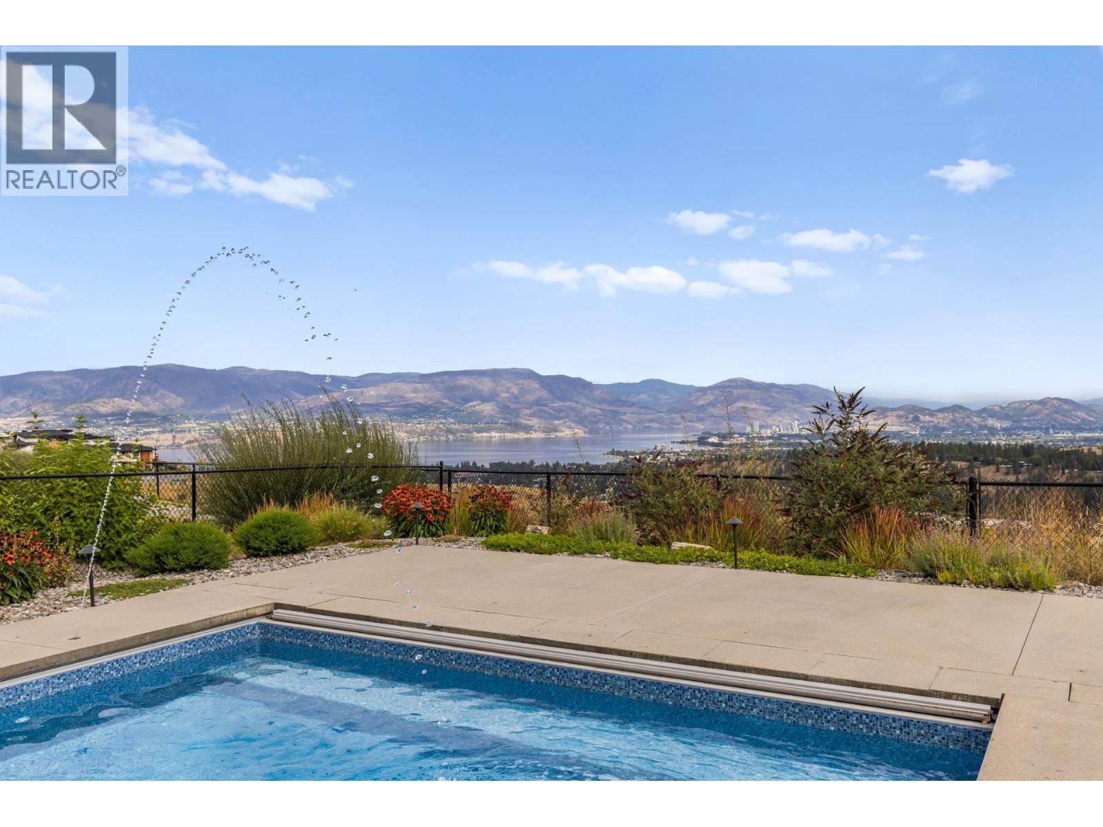 1240 Ponds Avenue, Kelowna, BC - Outdoor With In Ground Pool With View