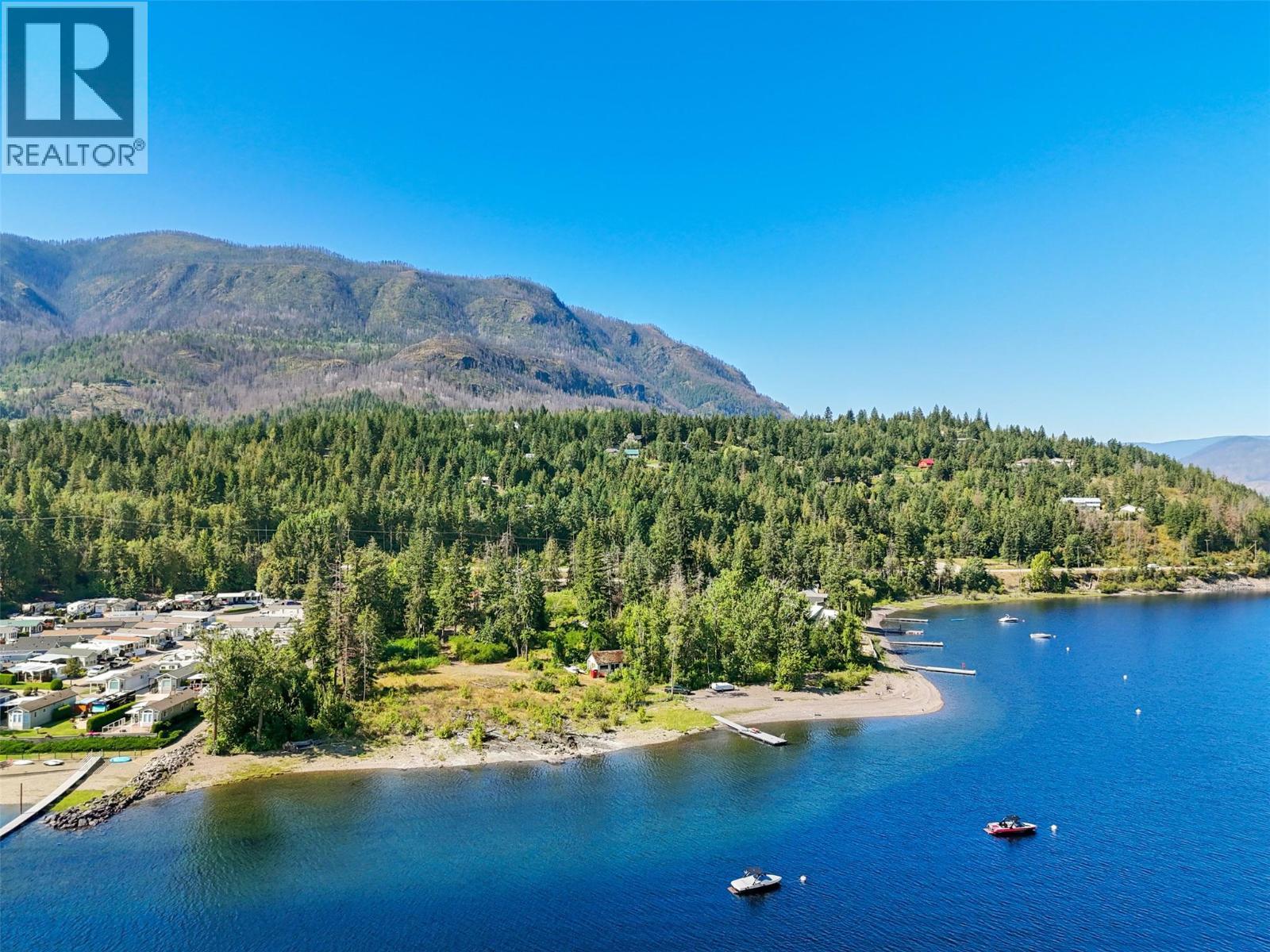 Drone View of Lot - 663 Waverly Park Frontage Road, Sorrento, BC