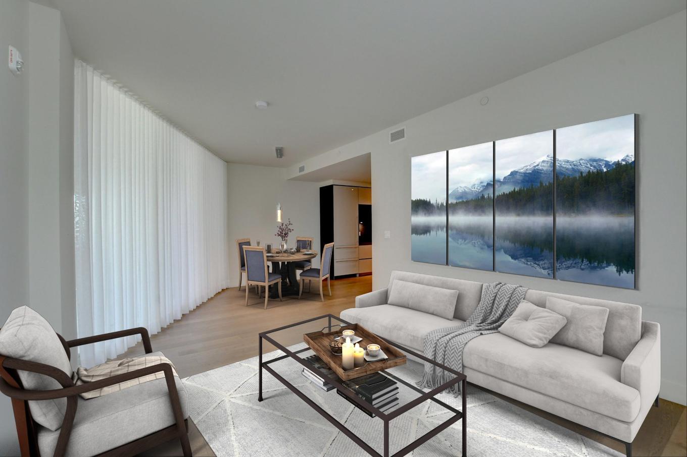 Salon - 309-36 Ch. Du Bord-Du-Lac-Lakeshore, Pointe-Claire, QC - Indoor Photo Showing Living Room