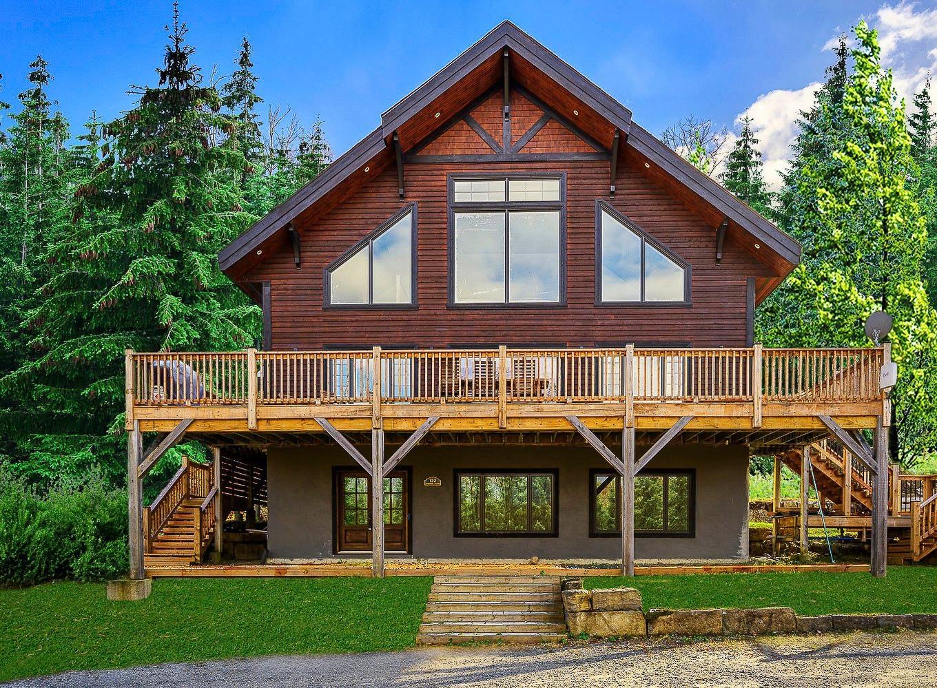 Façade - 132 Ch. Du Domaine-Pépin, Amherst, QC - Outdoor With Deck Patio Veranda