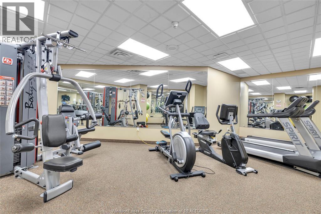 4955 Riverside Drive East Unit# 802, Windsor, ON - Indoor Photo Showing Gym Room