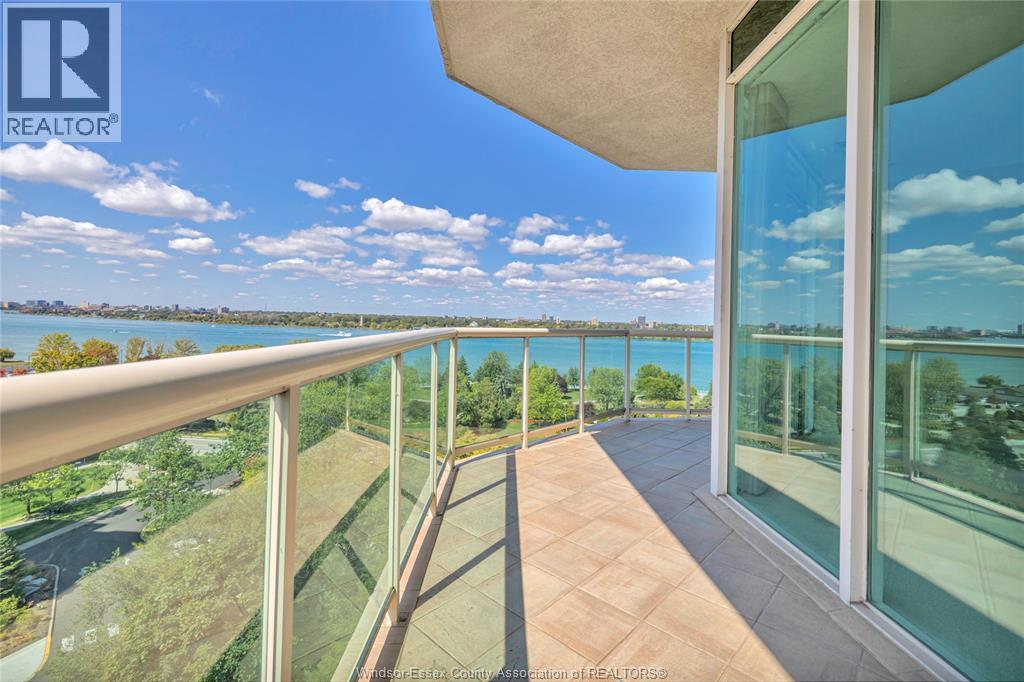 4955 Riverside Drive East Unit# 802, Windsor, ON - Outdoor With Body Of Water With Balcony With View With Exterior