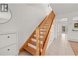 Stairs between main and upper floor -