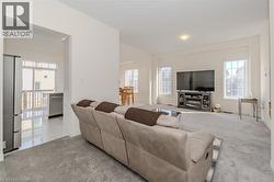 Living room featuring carpet flooring -