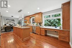 Gourmet Kitchen with Stainless Steel Appliances -