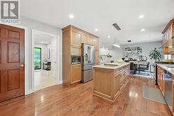 Gourmet Kitchen with Stainless Steel Appliances -