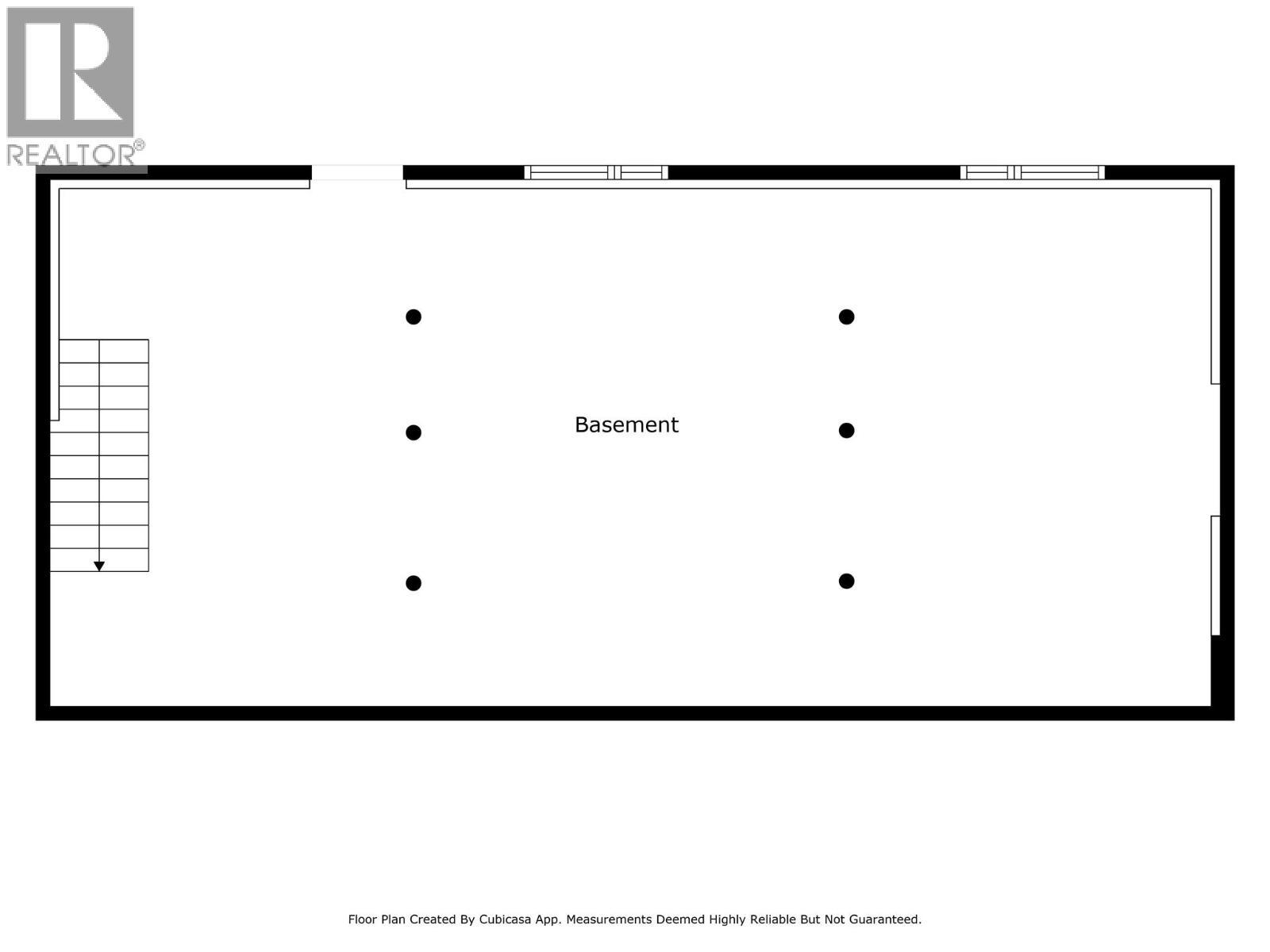 Unfinished Basement Floorplan - 246 Robson Drive, Kamloops, BC - Other