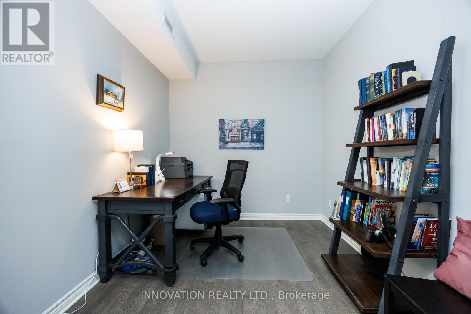 This model is 2 beds plus a separate den! - 103 - 320 Jatoba, Ottawa, ON - Indoor Photo Showing Office