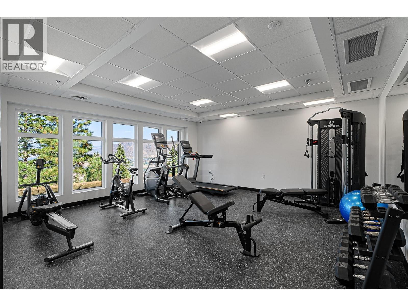 1844 Qu'Appelle Boulevard Unit# 206, Kamloops, BC - Indoor Photo Showing Gym Room