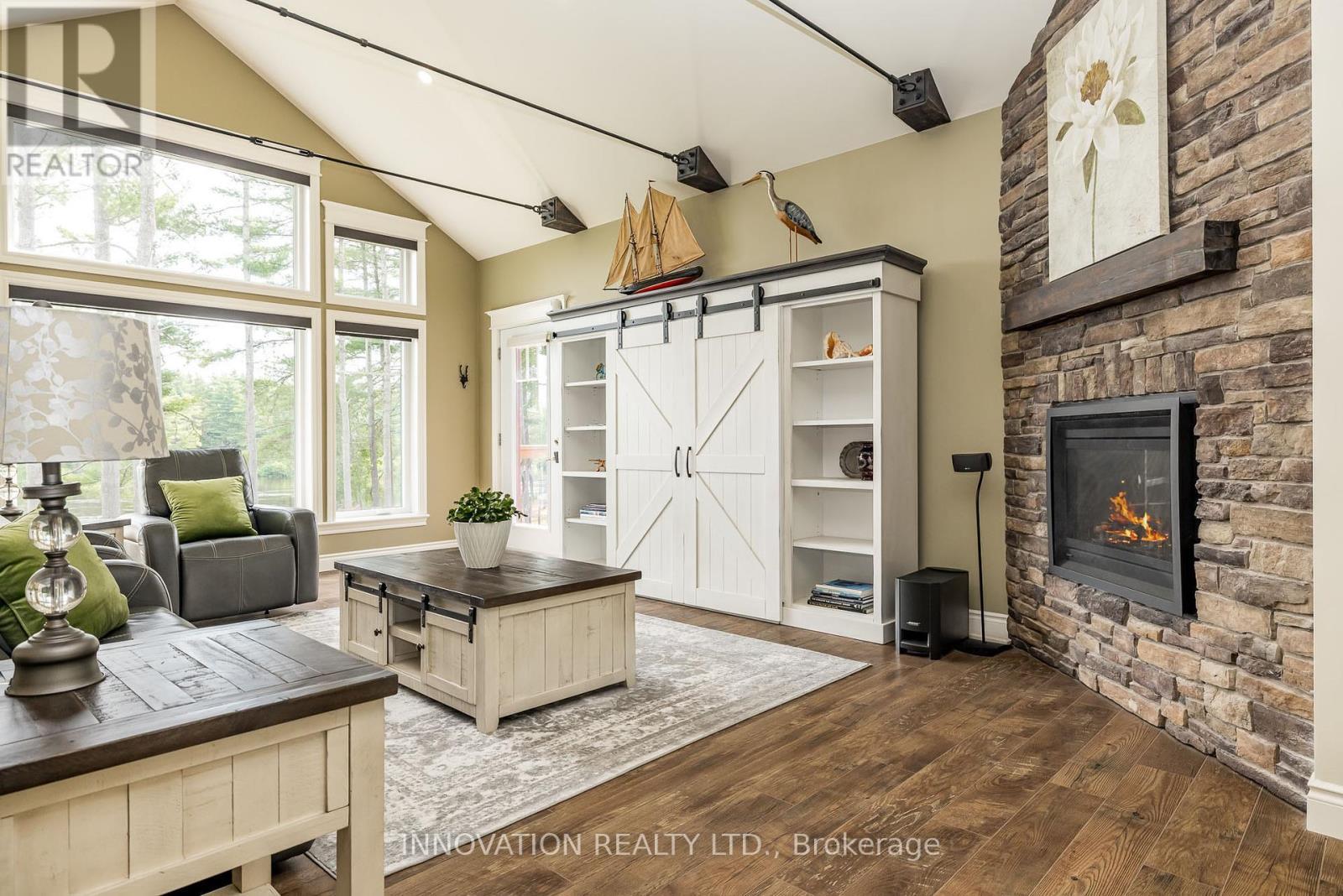 103 A Carriage Landing Drive, Horton, ON - Indoor With Fireplace