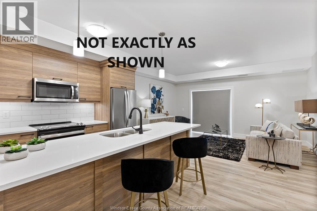 224 Main Street East Unit# 605, Kingsville, ON - Indoor Photo Showing Kitchen With Double Sink With Upgraded Kitchen