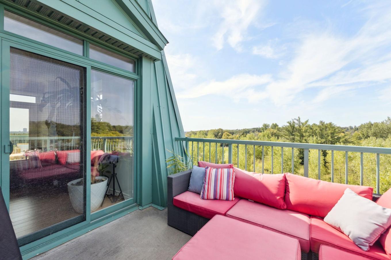 Balcony - 608-1160 Ch. D'Aylmer, Gatineau (Aylmer), QC - Outdoor With Exterior