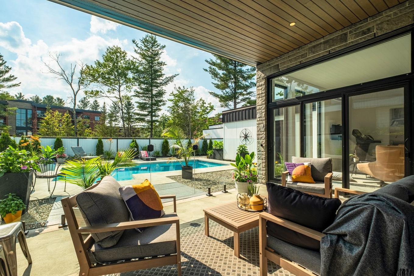 Patio - 612 Rue Du Chardonnay, Sherbrooke (Les Nations), QC - Outdoor With In Ground Pool With Deck Patio Veranda With Exterior